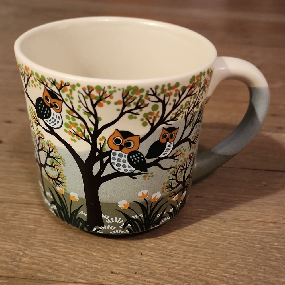 Otagiri : Owl Family In Tree Stoneware Mug